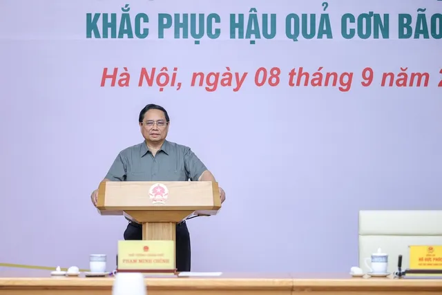 Thủ tướng Phạm Minh Chính chủ trì Hội nghị khắc phục hậu quả bão số 3 - Ảnh 3.