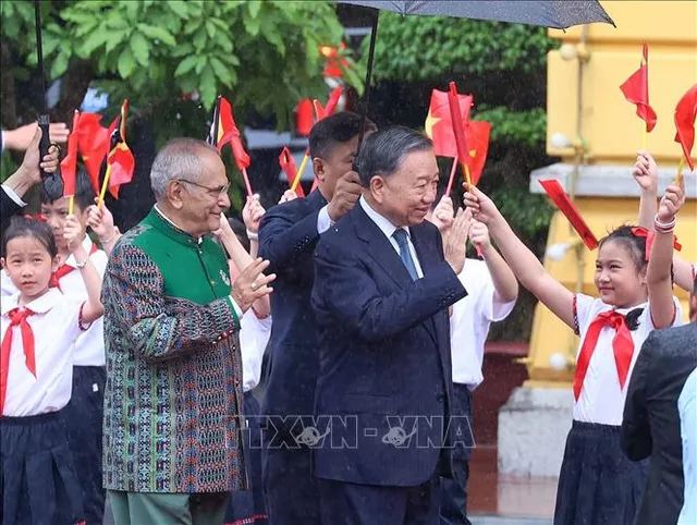 Chủ tịch nước Tô Lâm chủ trì lễ đón chính thức Tổng thống Timor Leste - Ảnh 2.