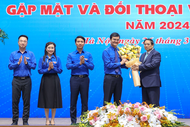 Thủ tướng Phạm Minh Chính đối thoại với thanh niên - Ảnh 1.